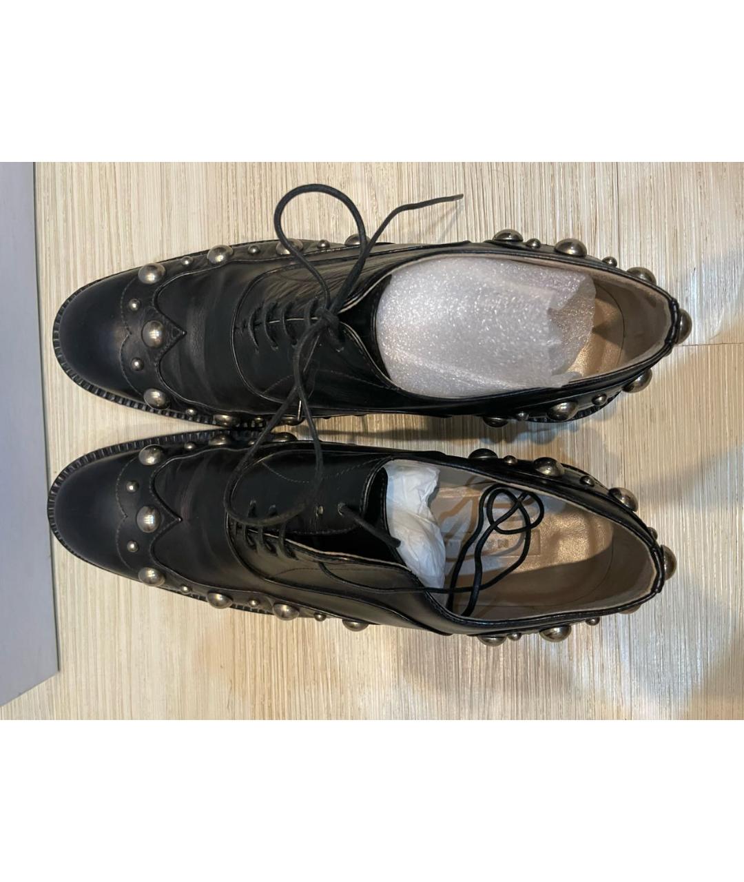 MARC JACOBS Черные кожаные ботинки, фото 5