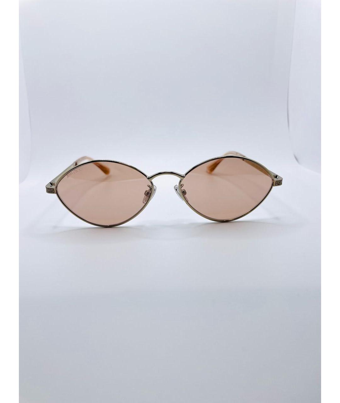 JIMMY CHOO Розовые металлические солнцезащитные очки, фото 8