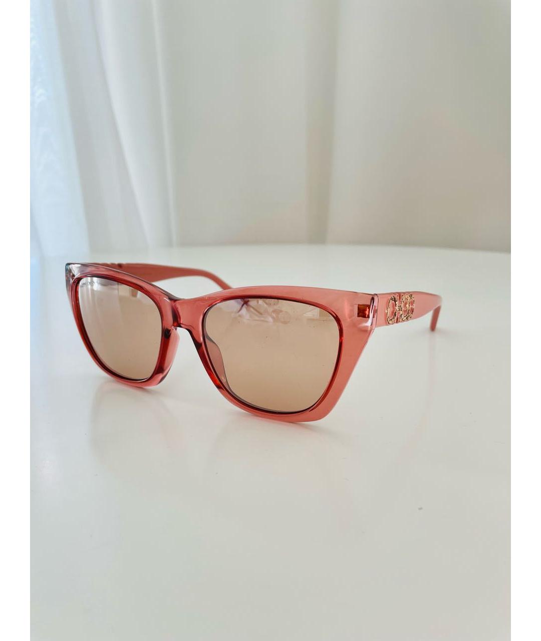 JIMMY CHOO Коралловые пластиковые солнцезащитные очки, фото 2