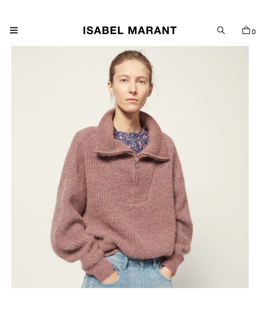 ISABEL MARANT ETOILE Розовый шерстяной джемпер / свитер, фото 5