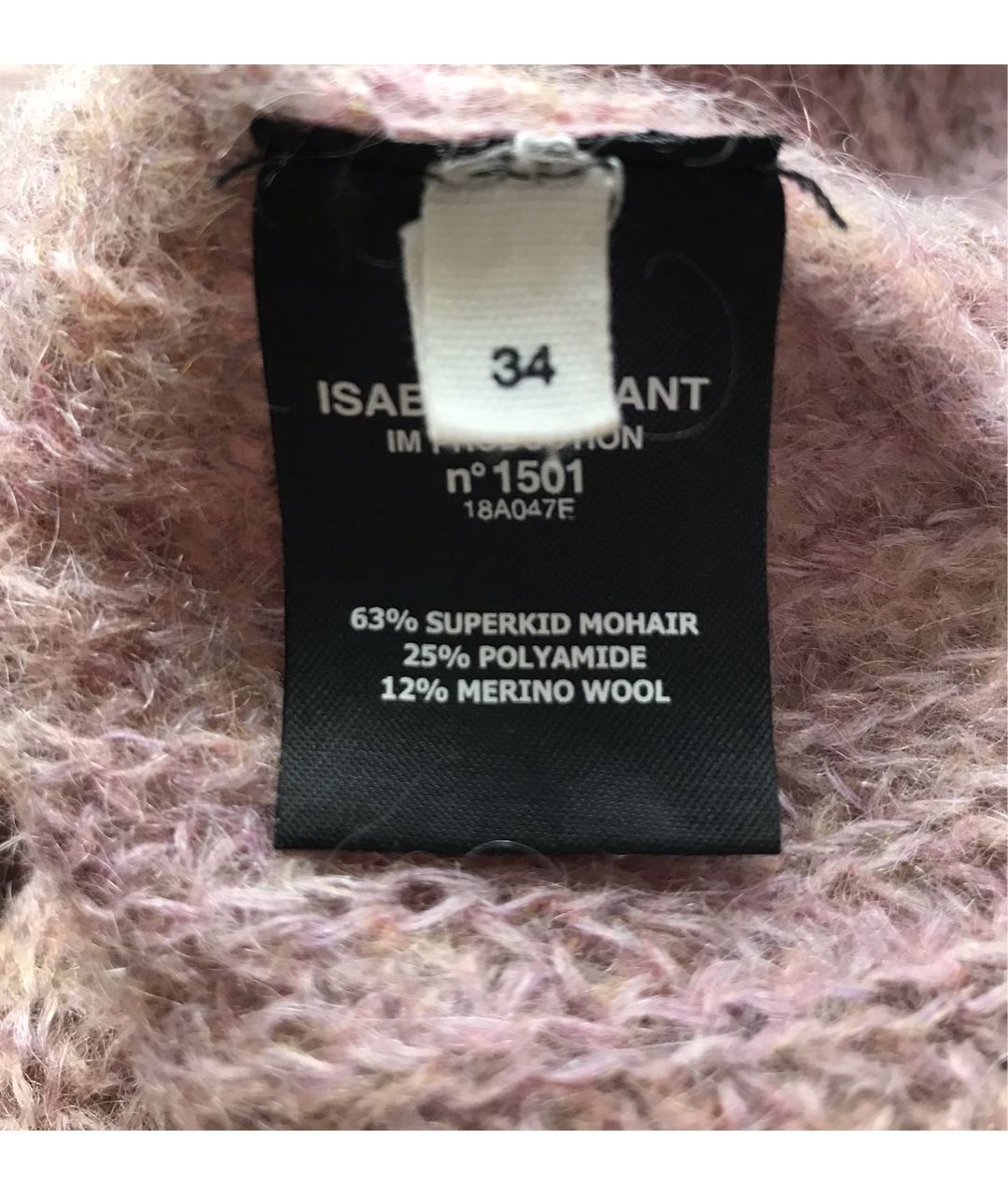 ISABEL MARANT ETOILE Розовый шерстяной джемпер / свитер, фото 4
