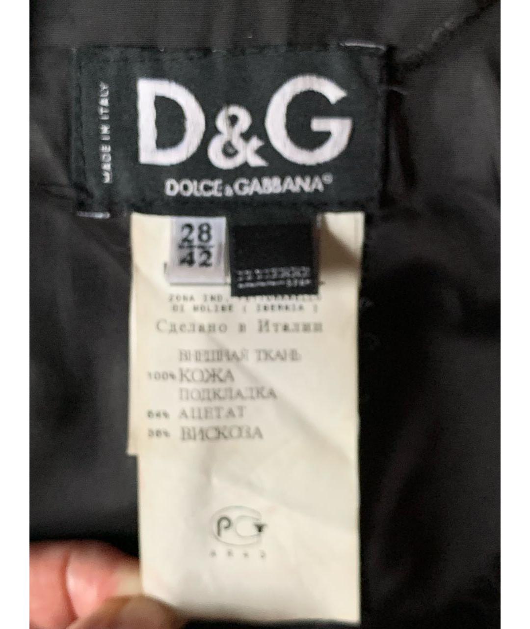 DOLCE & GABBANA VINTAGE Красная кожаная куртка, фото 6