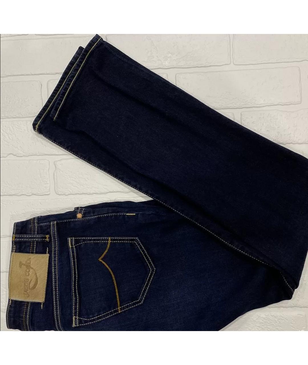 JACOB COHEN Синие хлопко-эластановые джинсы, фото 7