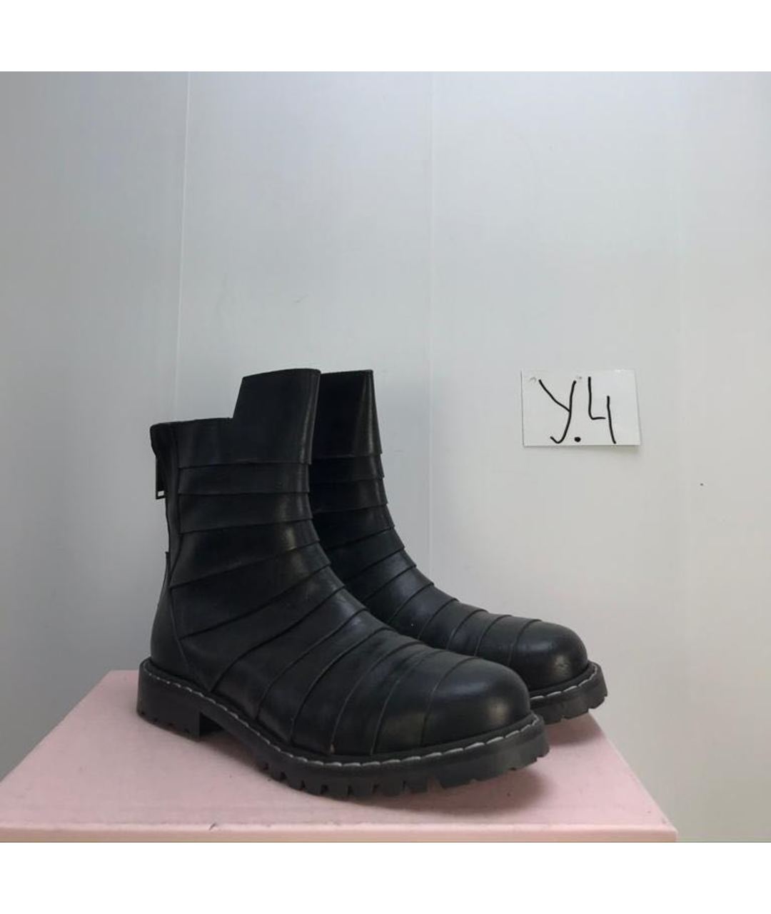 GARETH PUGH Черные кожаные высокие ботинки, фото 2