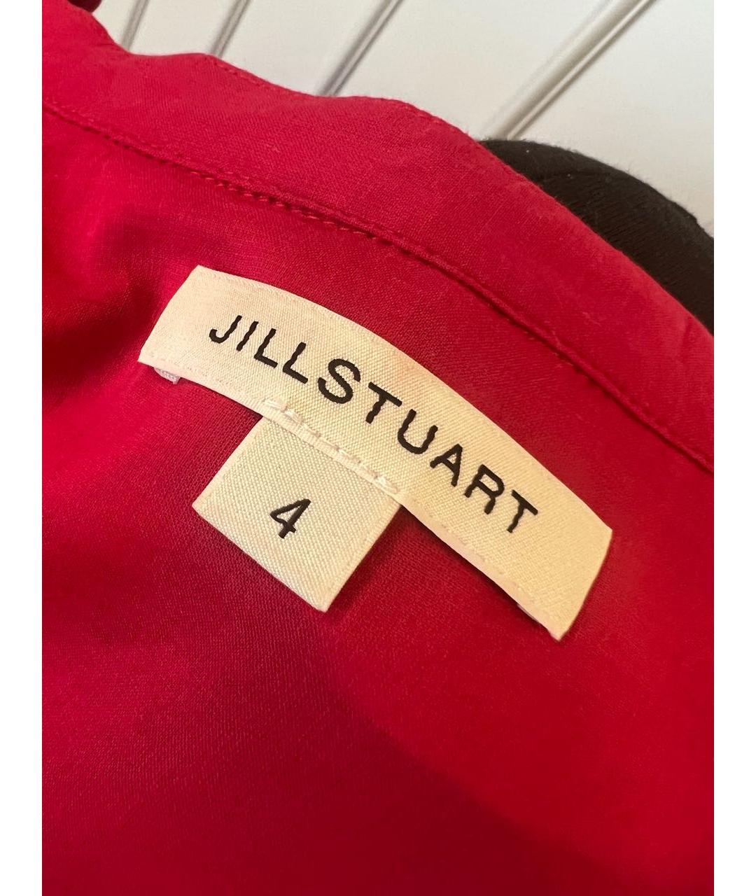 JILL STUART Красная хлопковая блузы, фото 3