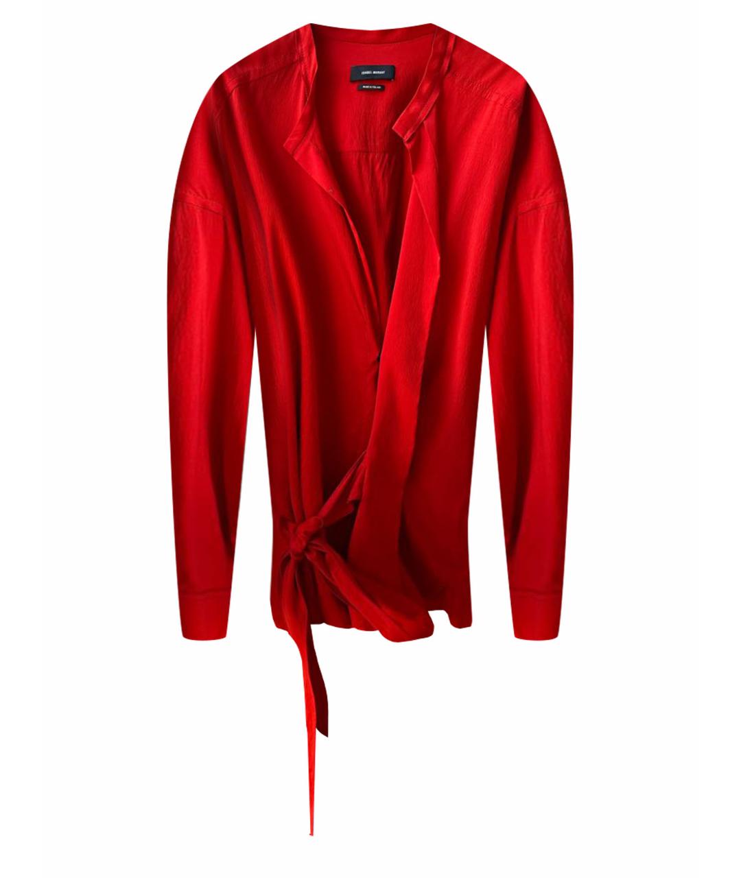 ISABEL MARANT Красная шелковая блузы, фото 1