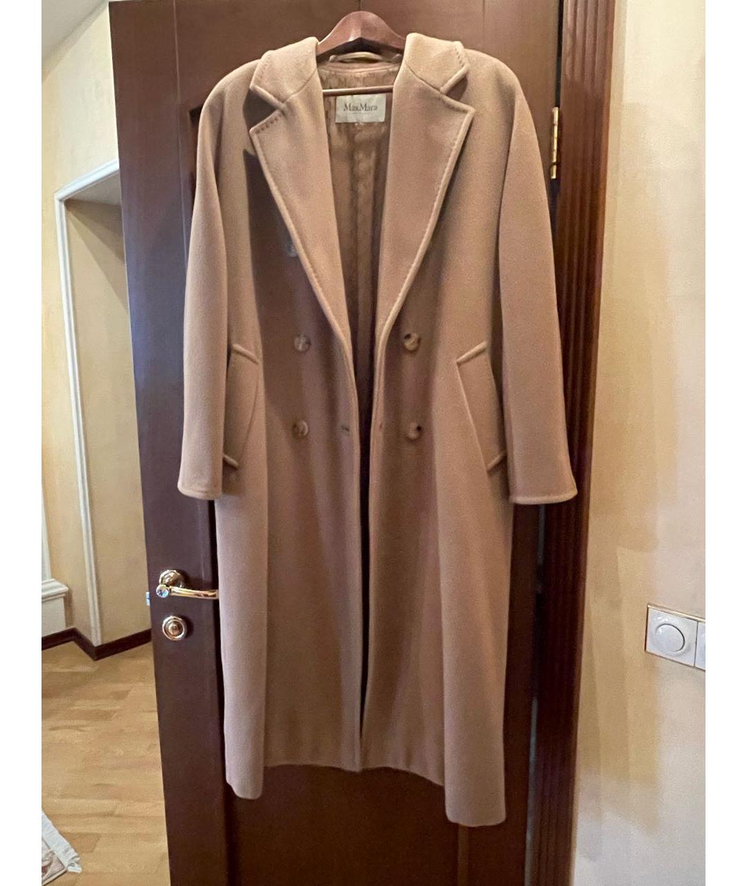 MAX MARA Бежевое шерстяное пальто, фото 5