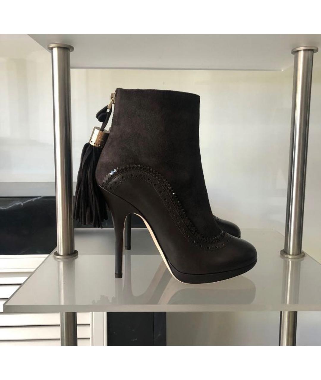 BALLY Коричневые кожаные ботильоны, фото 6
