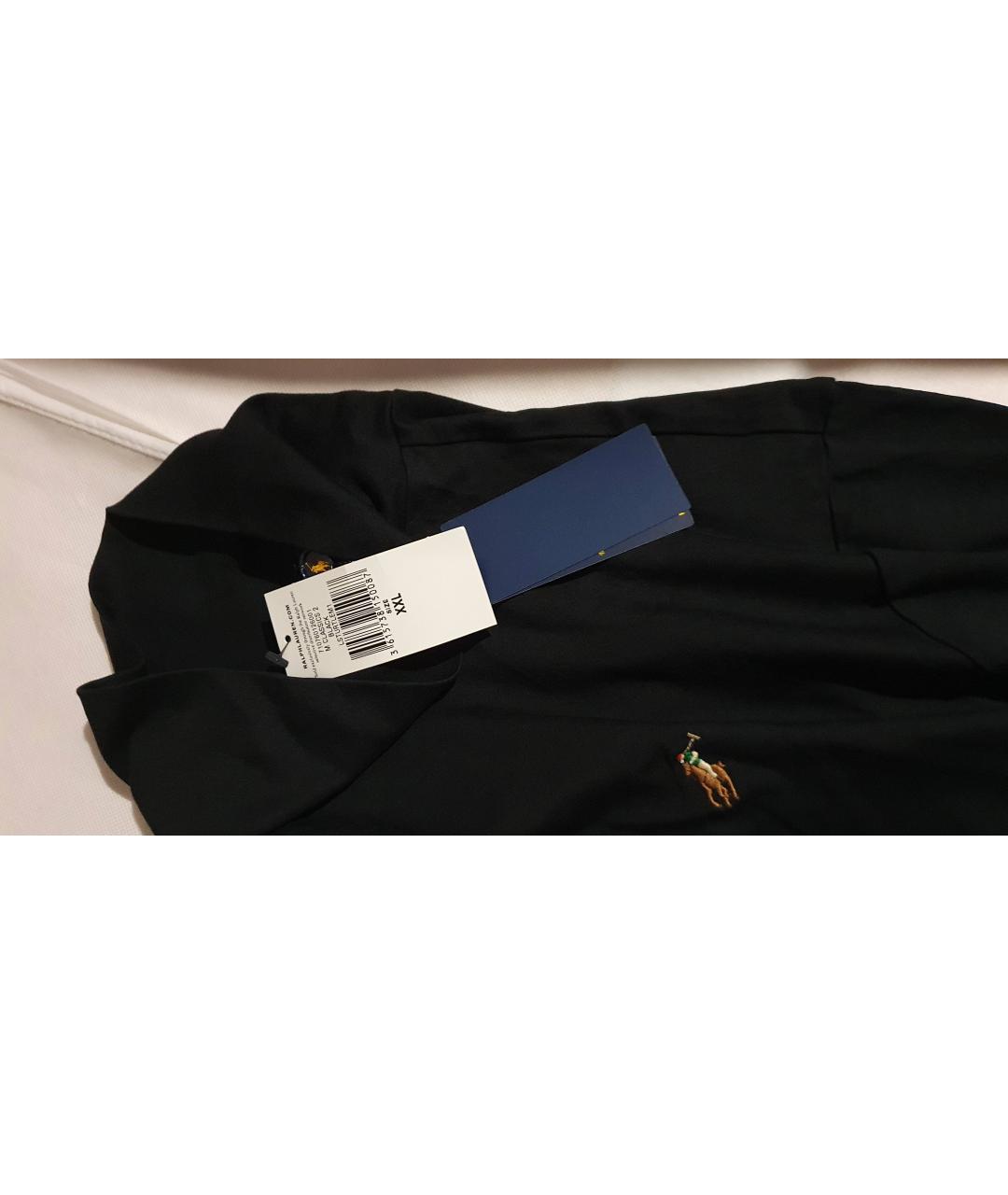 POLO RALPH LAUREN Черная хлопковая водолазка, фото 6