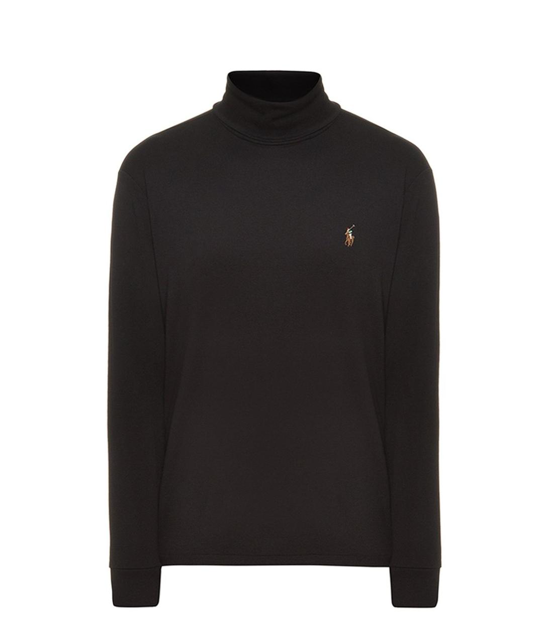 POLO RALPH LAUREN Черная хлопковая водолазка, фото 1