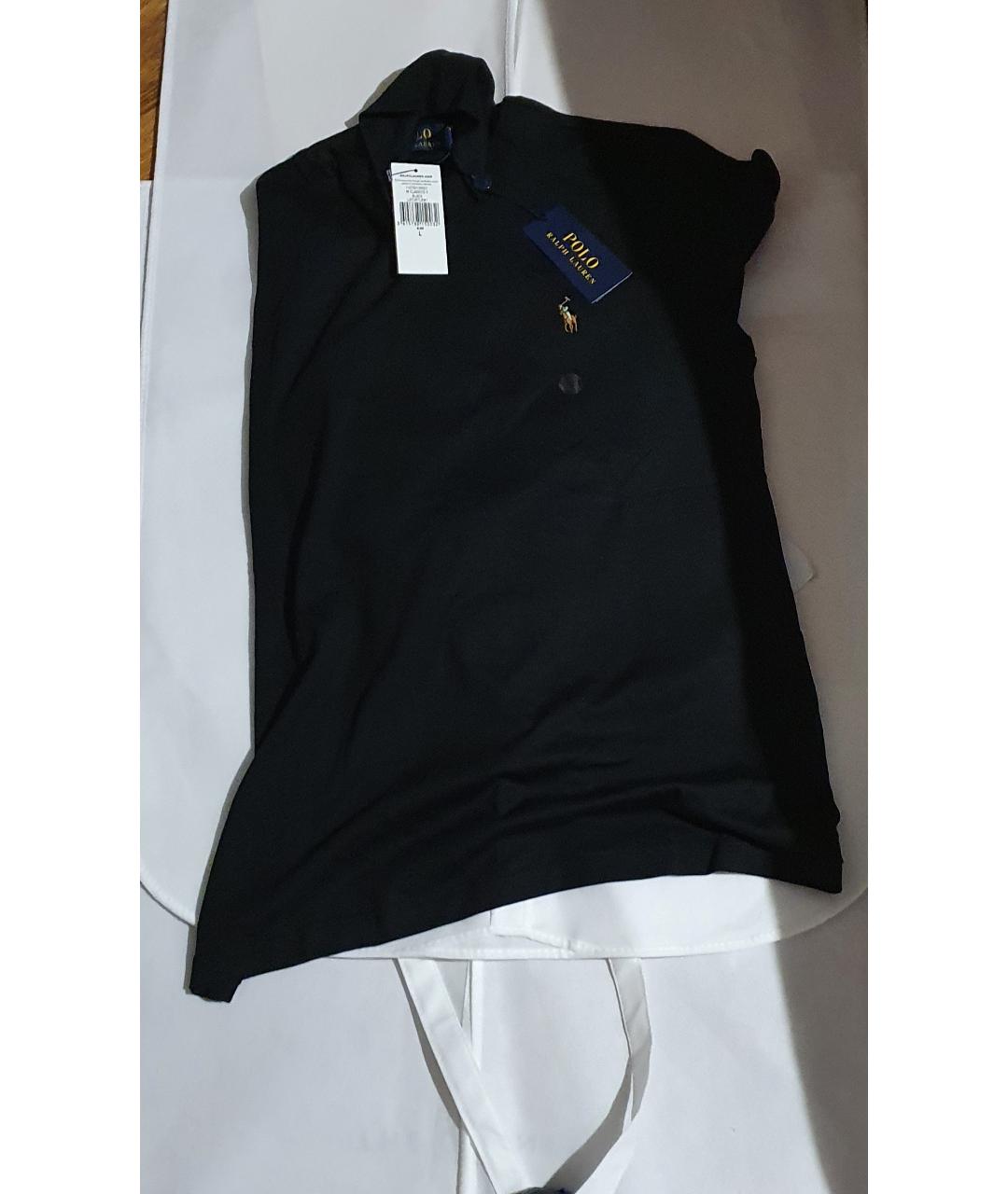 POLO RALPH LAUREN Черная хлопковая водолазка, фото 5