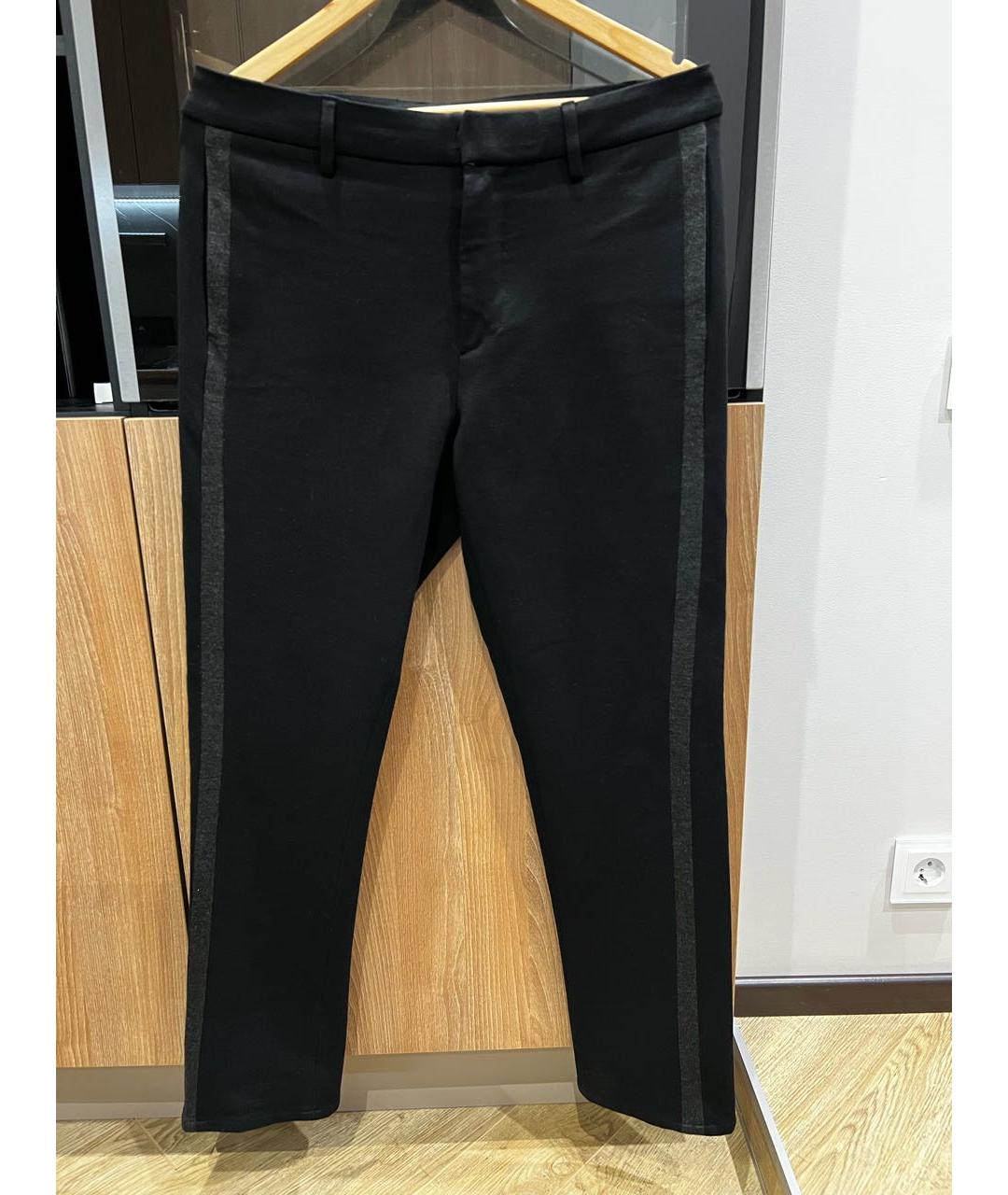 DONDUP Черные вискозные повседневные брюки, фото 8