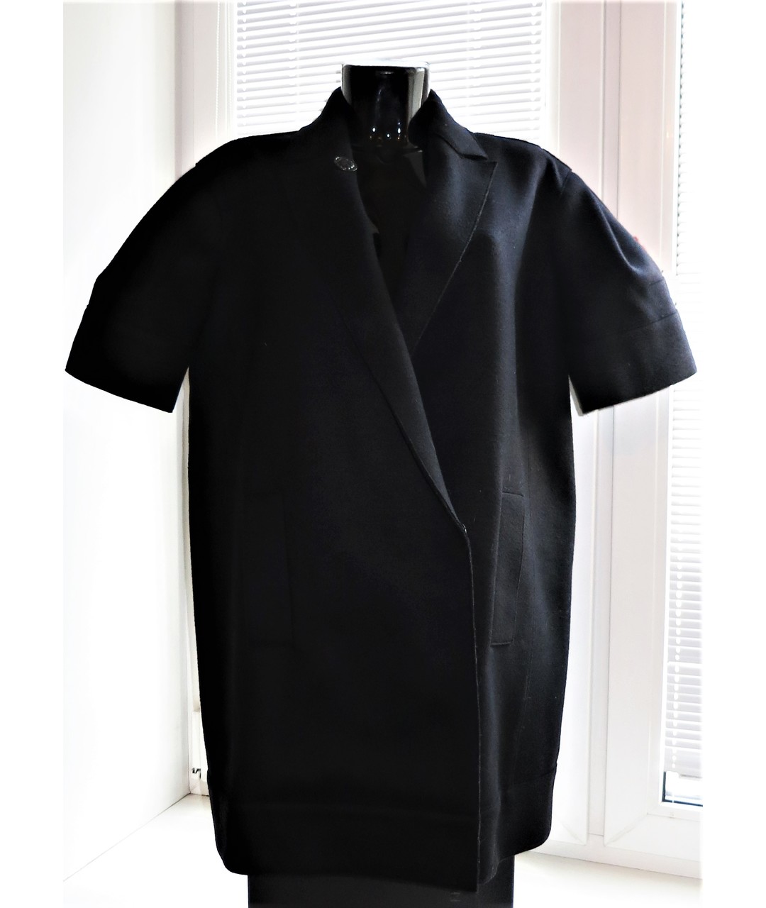 IRFE Черное шерстяное пальто, фото 2