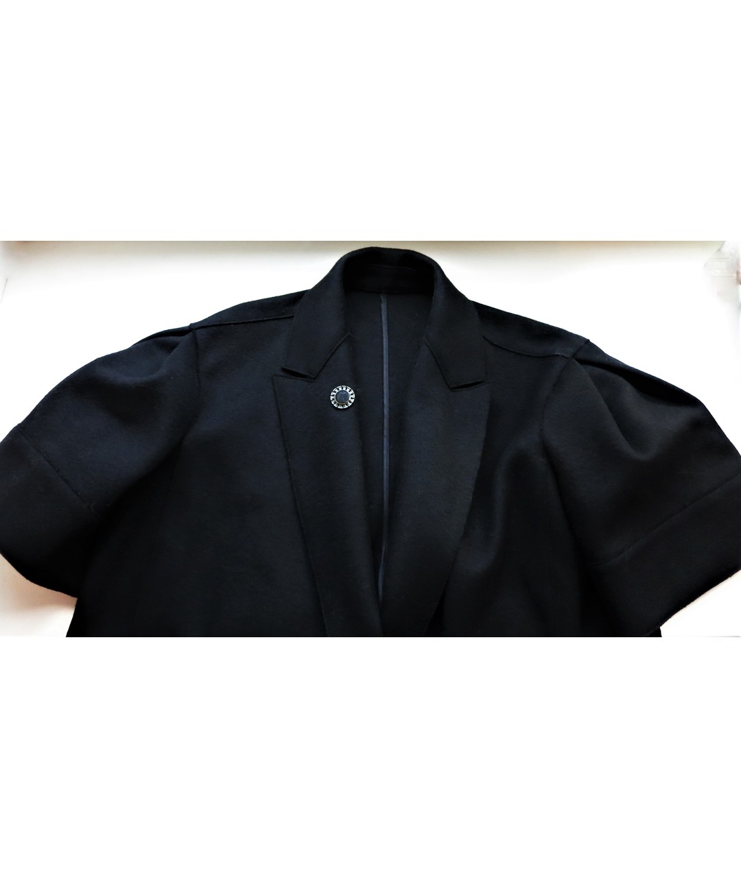 IRFE Черное шерстяное пальто, фото 4