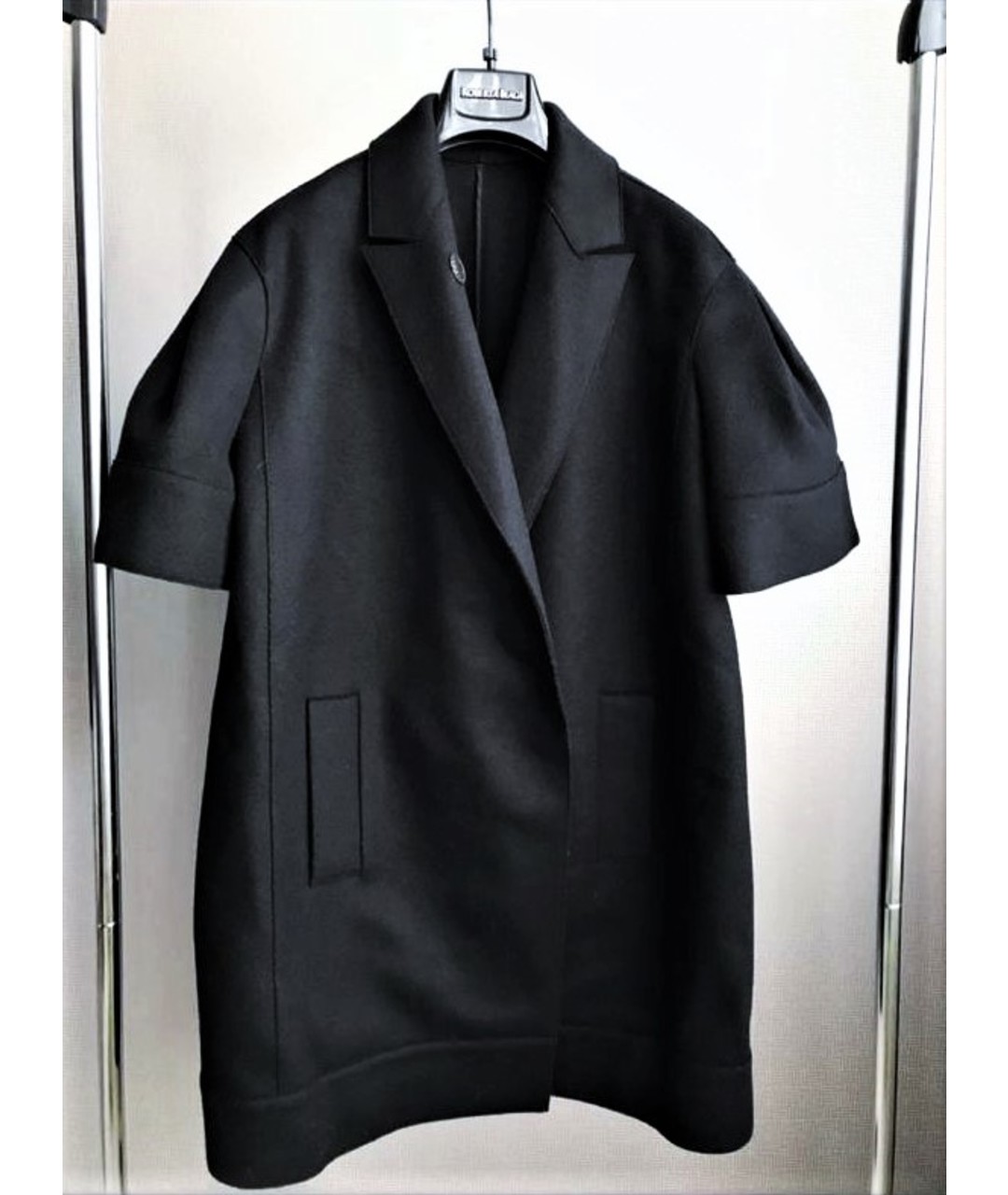IRFE Черное шерстяное пальто, фото 7