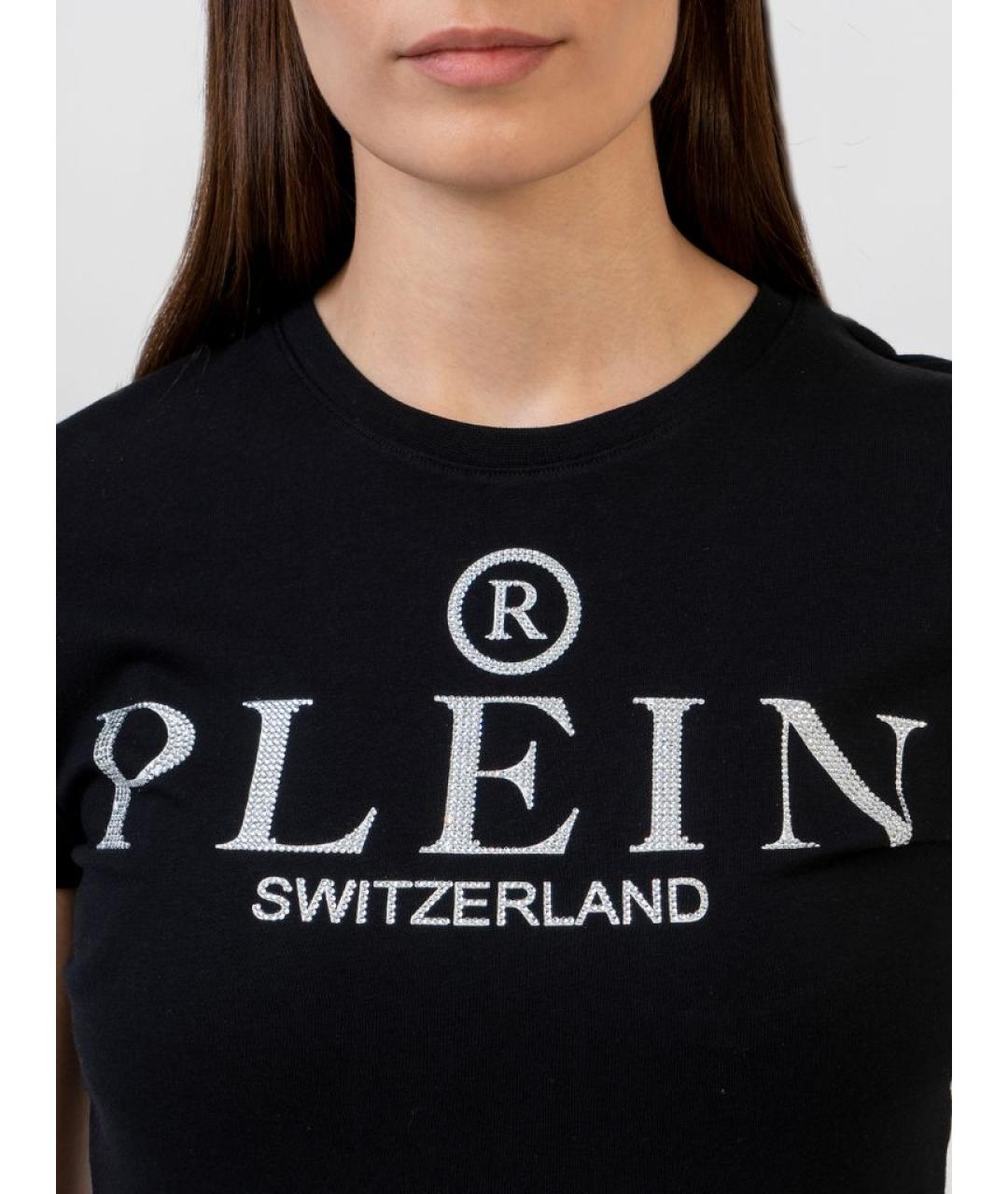 PHILIPP PLEIN Черная хлопковая футболка, фото 4