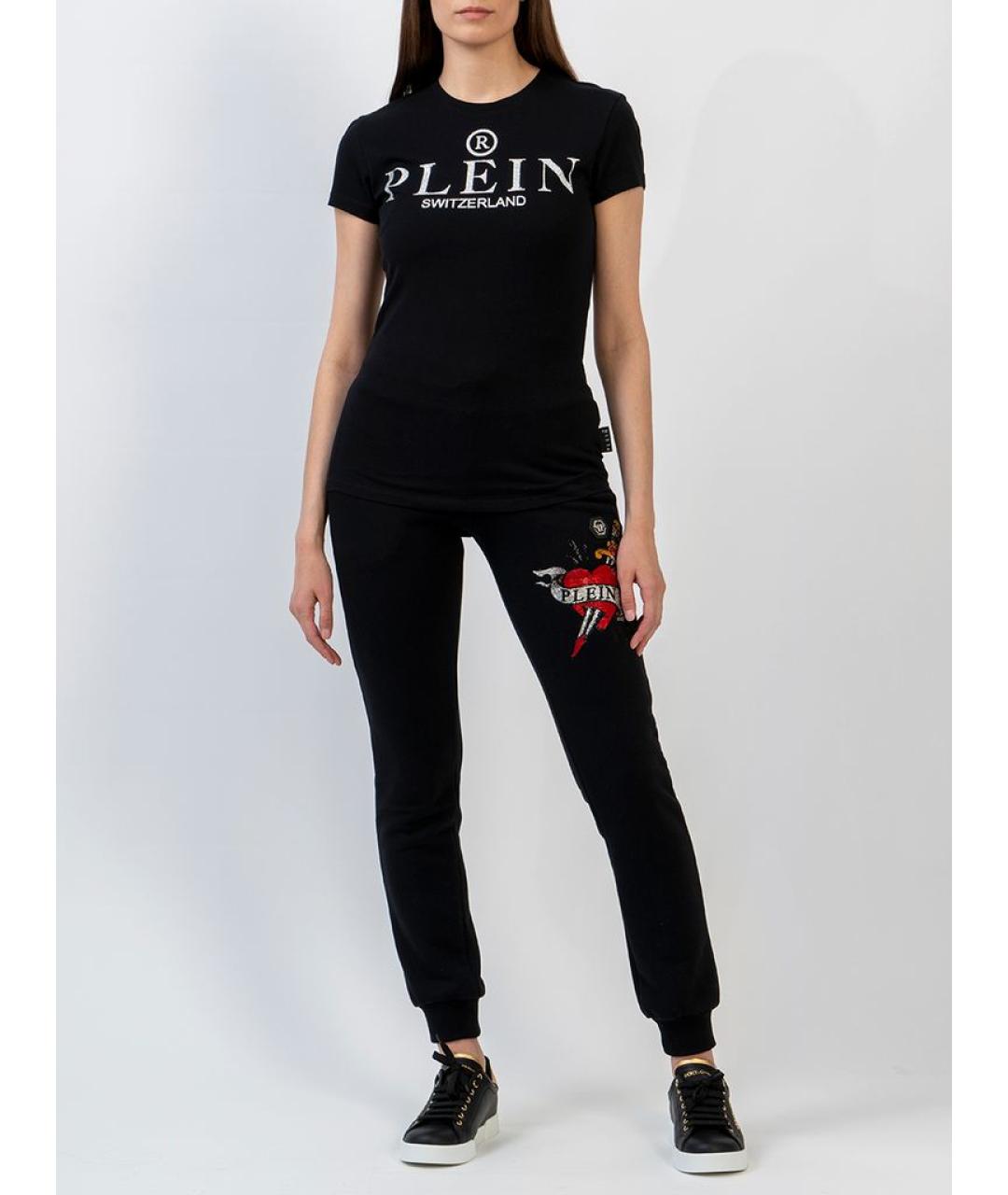 PHILIPP PLEIN Черная хлопковая футболка, фото 5