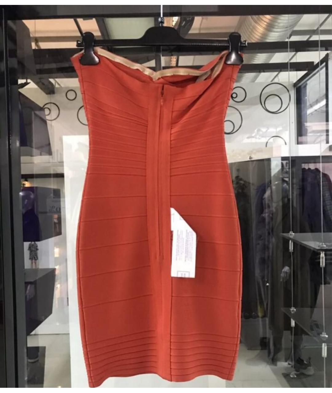 HERVE LEGER Красное вечернее платье, фото 2