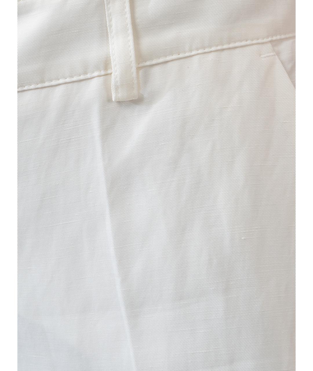P.A.R.O.S.H. Белые вискозные прямые брюки, фото 4