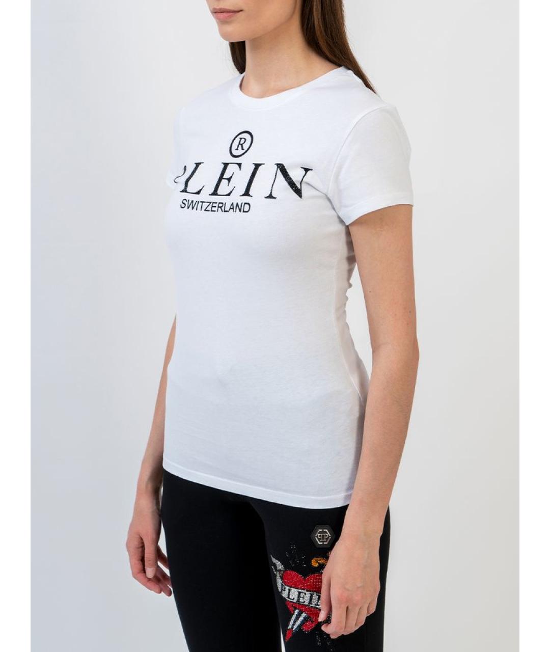 PHILIPP PLEIN Белая хлопковая футболка, фото 3