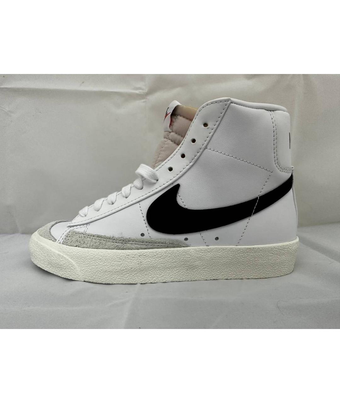 NIKE Белые кожаные кроссовки, фото 6