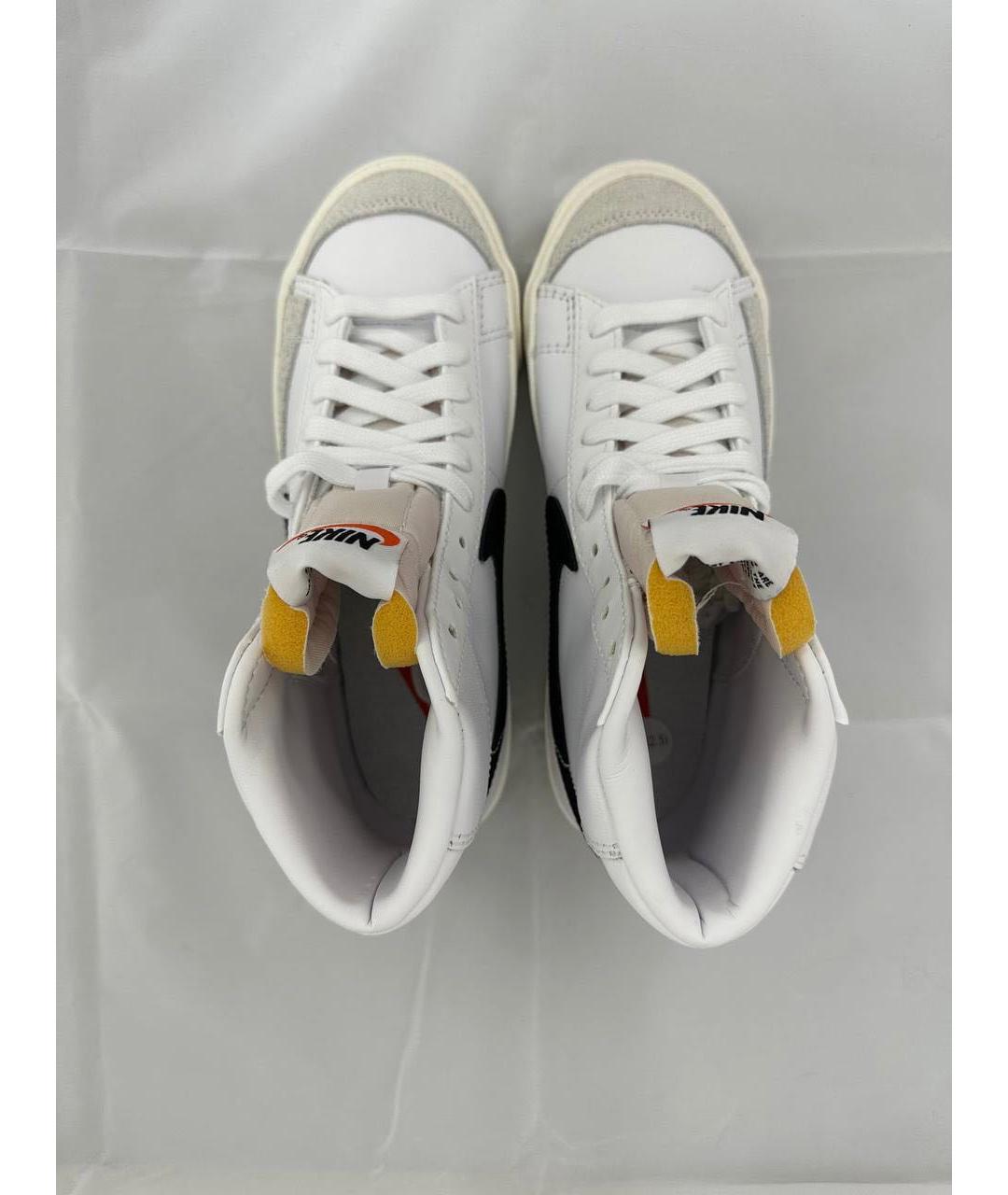 NIKE Белые кожаные кроссовки, фото 3