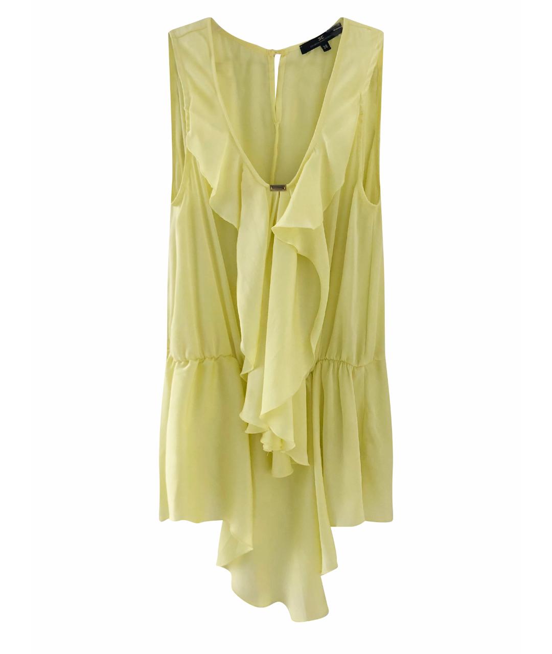 ELISABETTA FRANCHI Желтая вискозная блузы, фото 1
