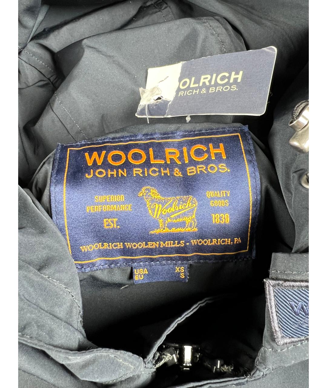 WOOLRICH Темно-синяя полиэстеровая куртка, фото 7