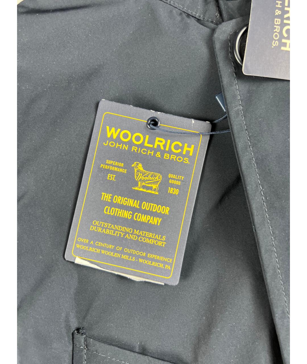 WOOLRICH Темно-синяя полиэстеровая куртка, фото 2