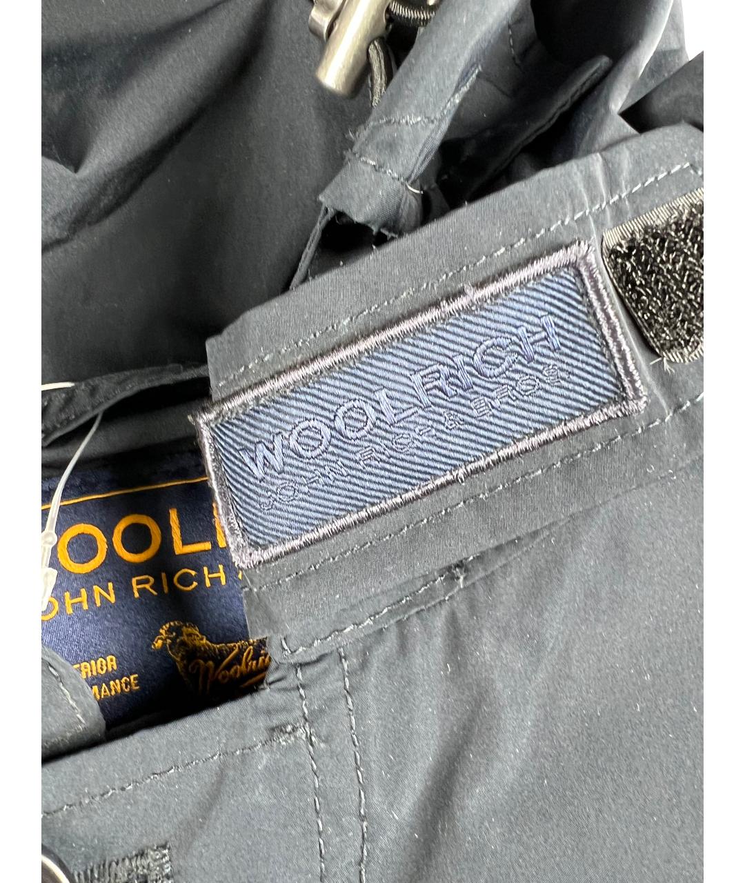 WOOLRICH Темно-синяя полиэстеровая куртка, фото 6