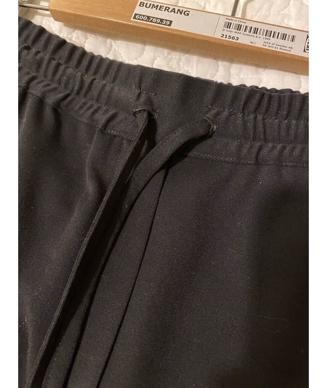 PAUL & JOE Черные полиэстеровые прямые брюки, фото 3