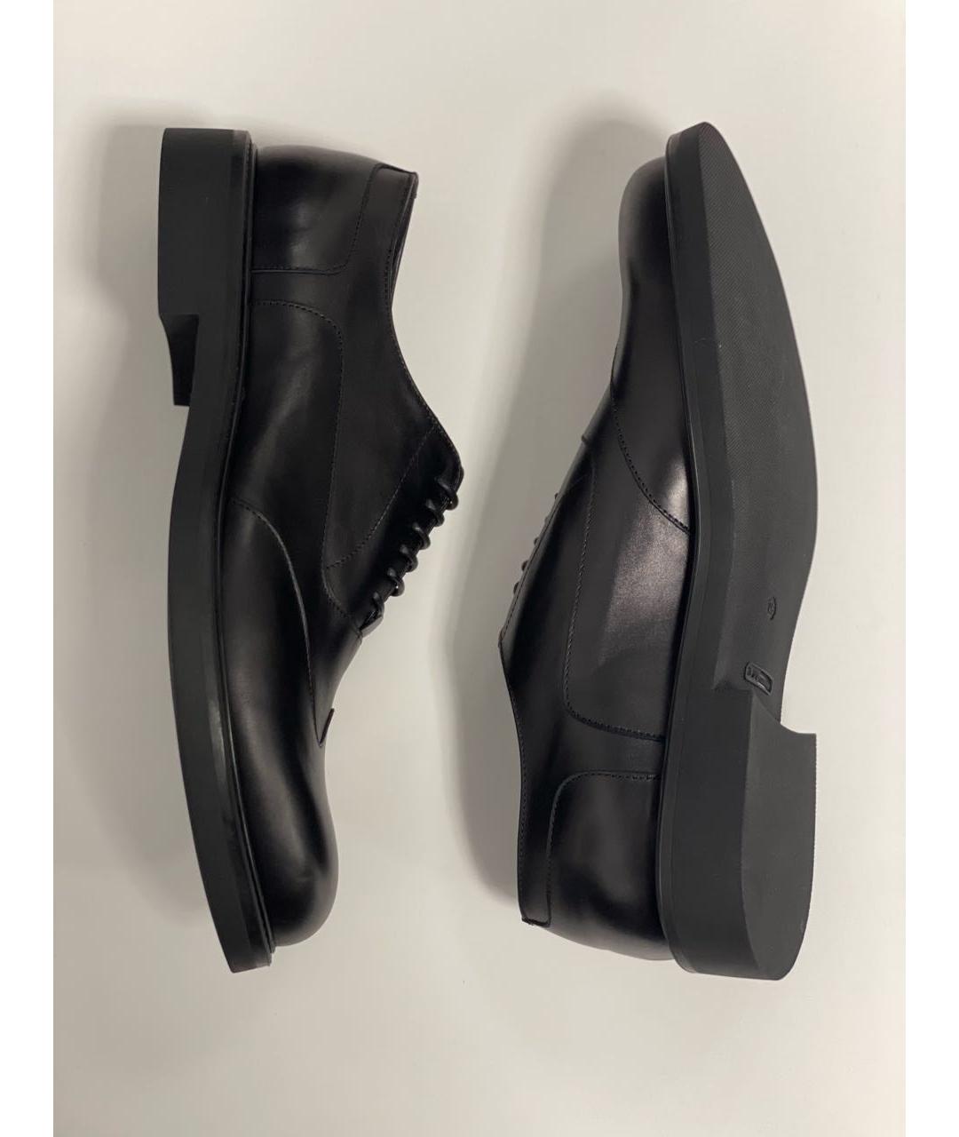 ATTIMONELLI'S Черные кожаные низкие ботинки, фото 5