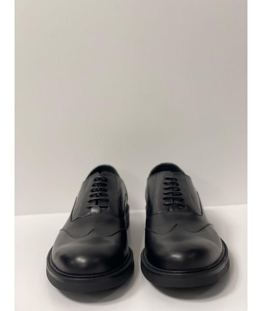 ATTIMONELLI'S Черные кожаные низкие ботинки, фото 8