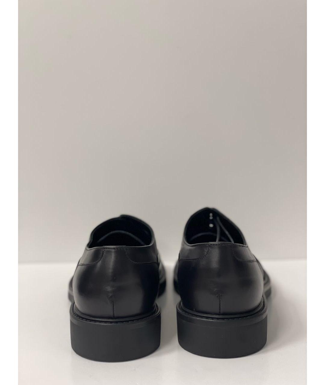 ATTIMONELLI'S Черные кожаные низкие ботинки, фото 2