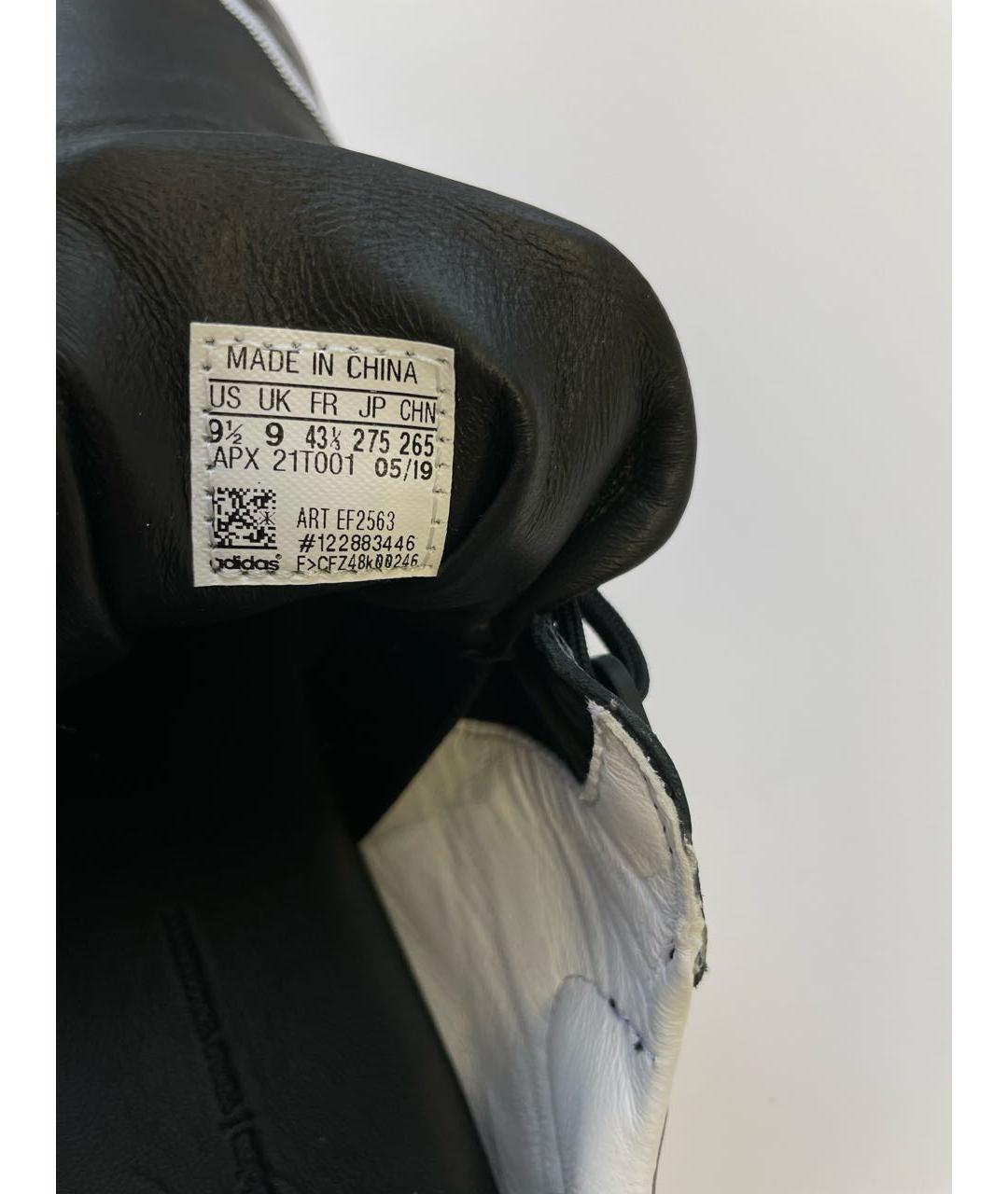 Y-3 Черные кожаные низкие кроссовки / кеды, фото 6