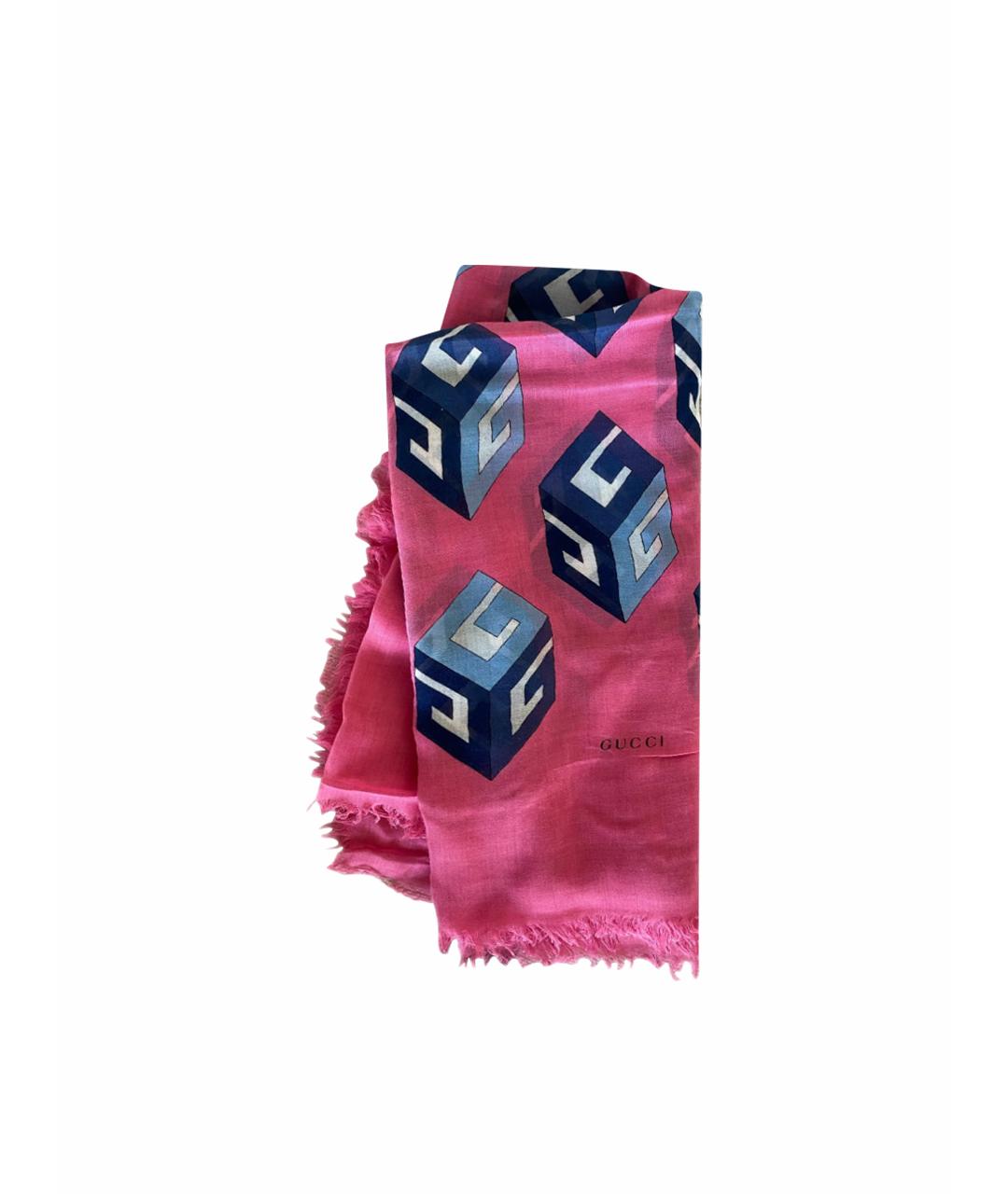 GUCCI Розовый платок, фото 1