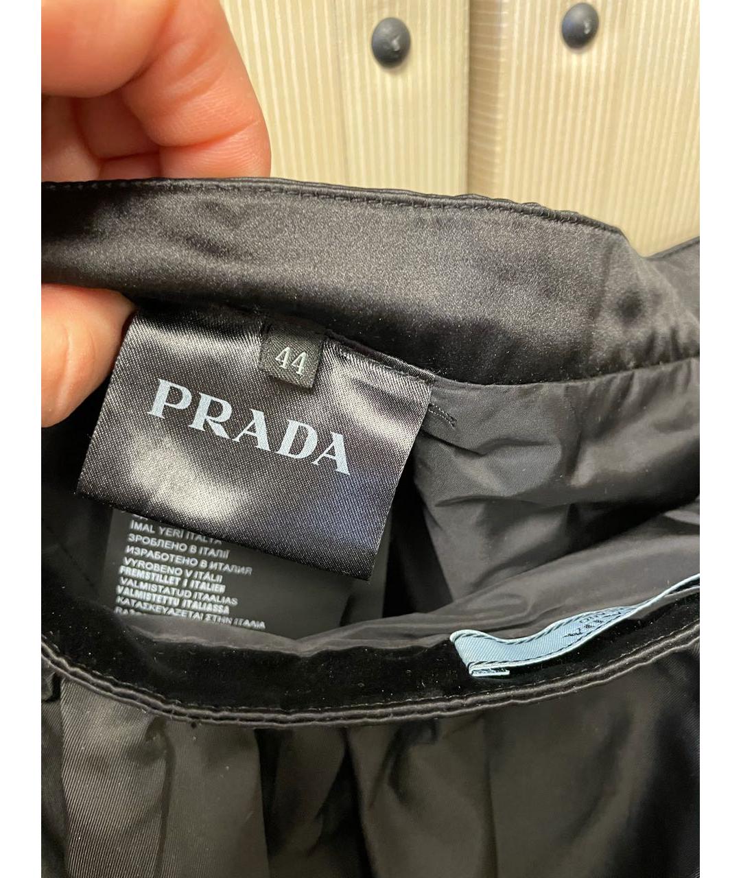 PRADA Черная юбка миди, фото 5