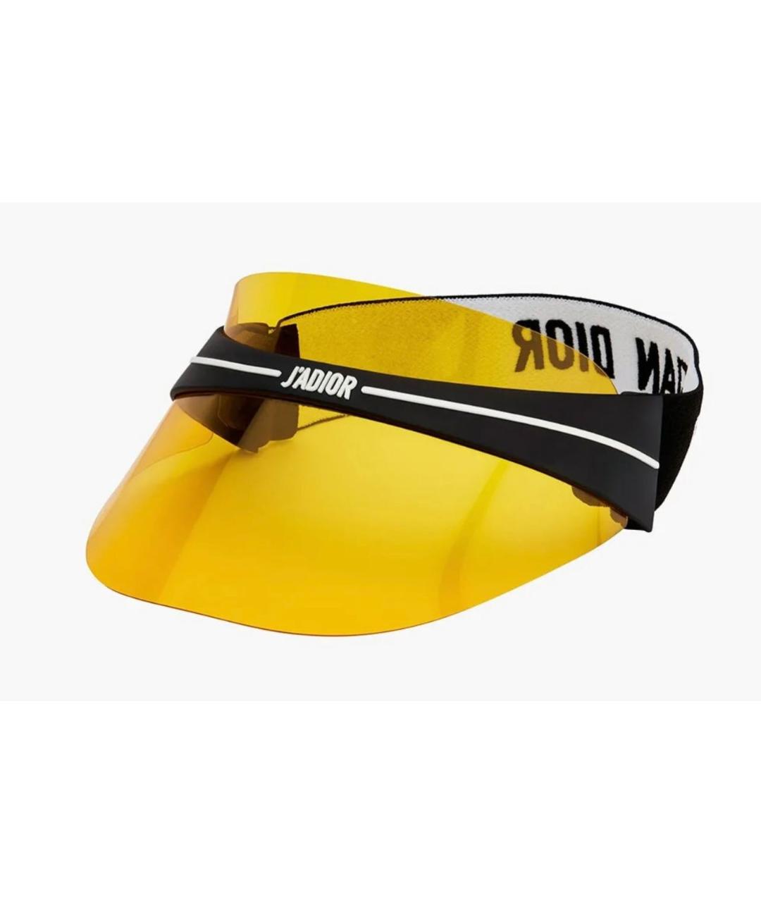 CHRISTIAN DIOR Желтые пластиковые солнцезащитные очки, фото 5