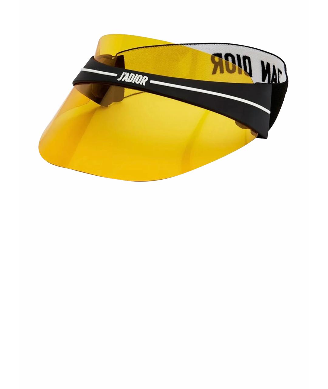 CHRISTIAN DIOR Желтые пластиковые солнцезащитные очки, фото 1