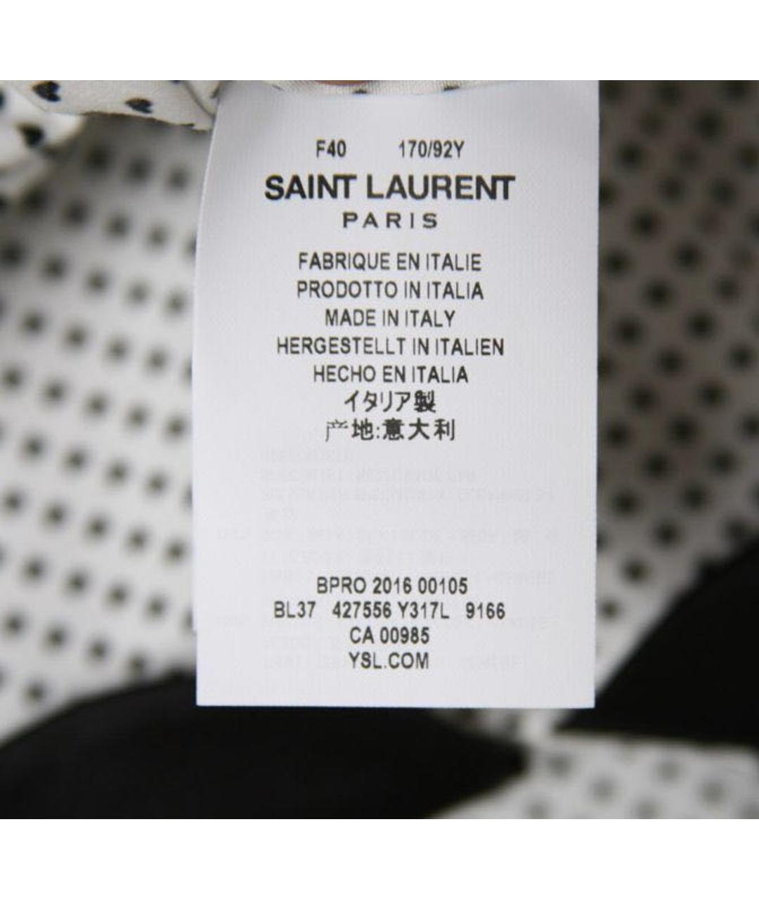 SAINT LAURENT Белая вискозная рубашка, фото 4