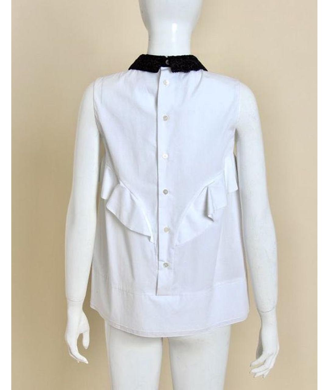 MIU MIU Белая хлопковая блузы, фото 2