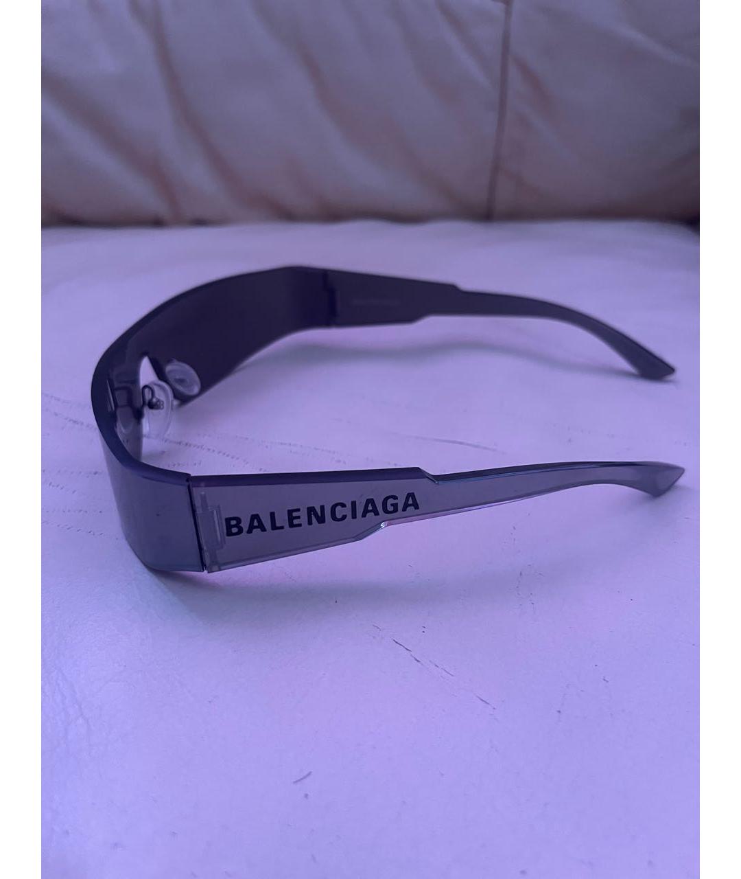 BALENCIAGA Серебряные солнцезащитные очки, фото 2