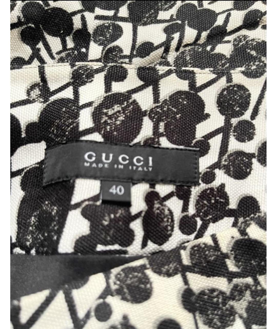 GUCCI Мульти хлопко-эластановая юбка мини, фото 2
