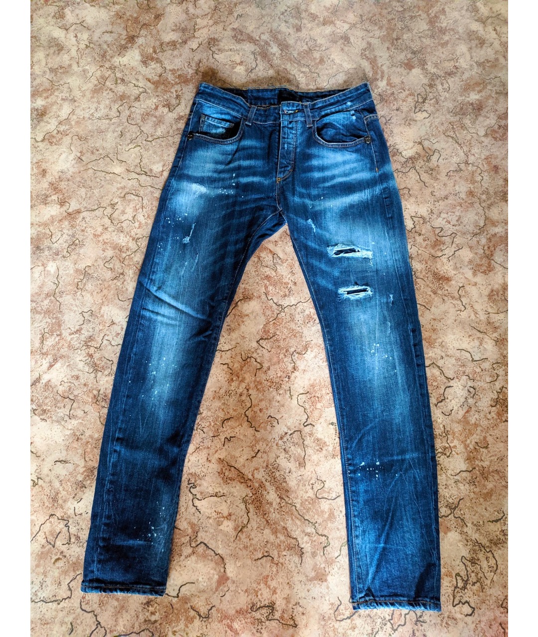 FRANKIE MORELLO Синие хлопковые джинсы скинни, фото 9