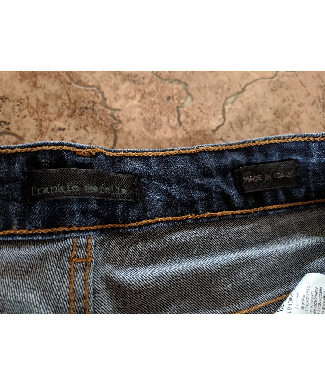 FRANKIE MORELLO Синие хлопковые джинсы скинни, фото 5