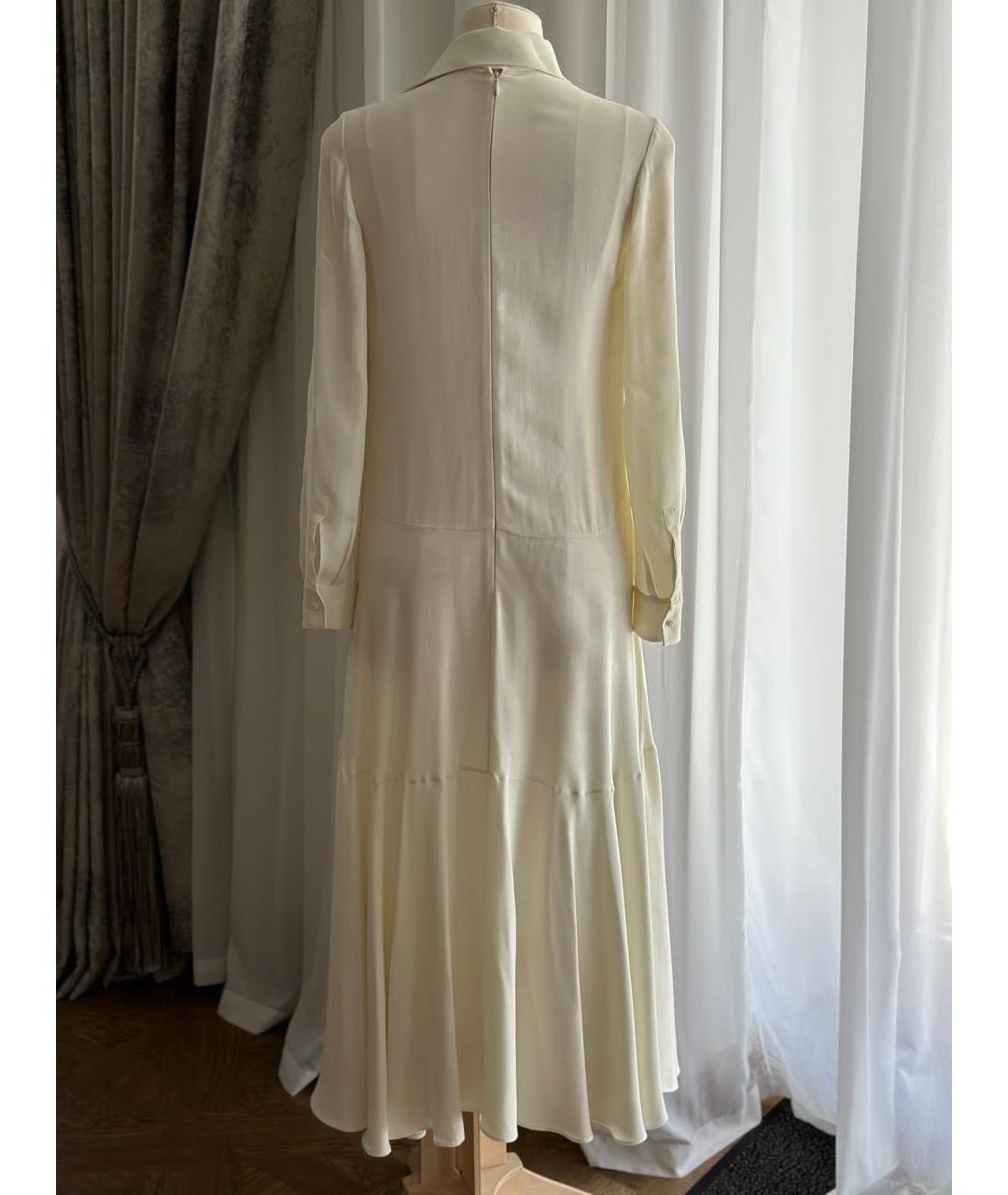VALENTINO Белое вискозное коктейльное платье, фото 2