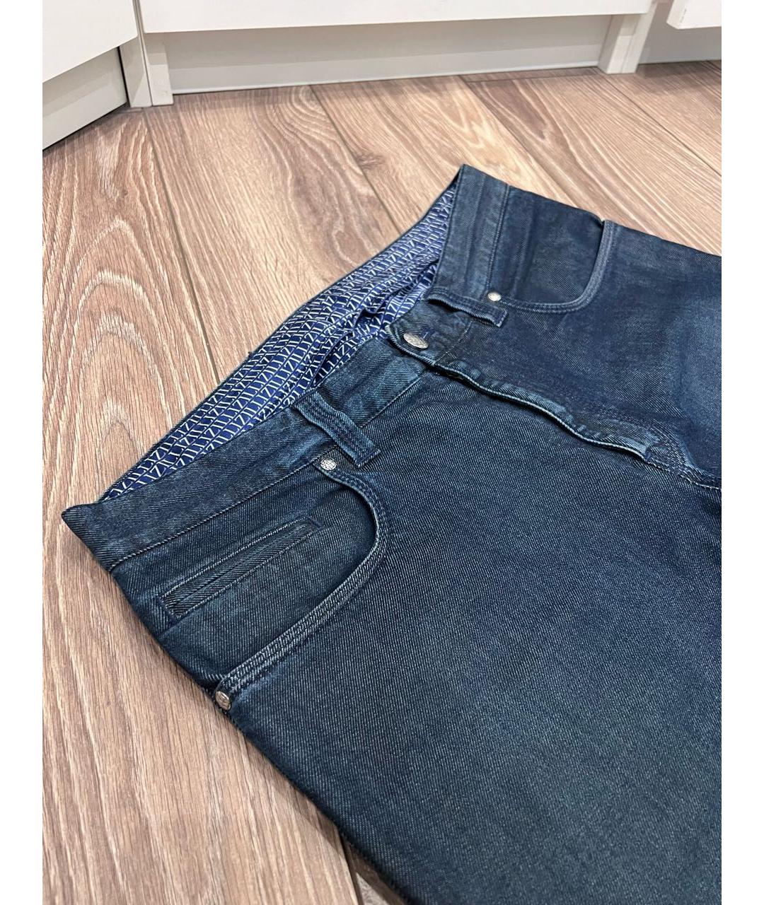 ZILLI Синие хлопковые джинсы, фото 3