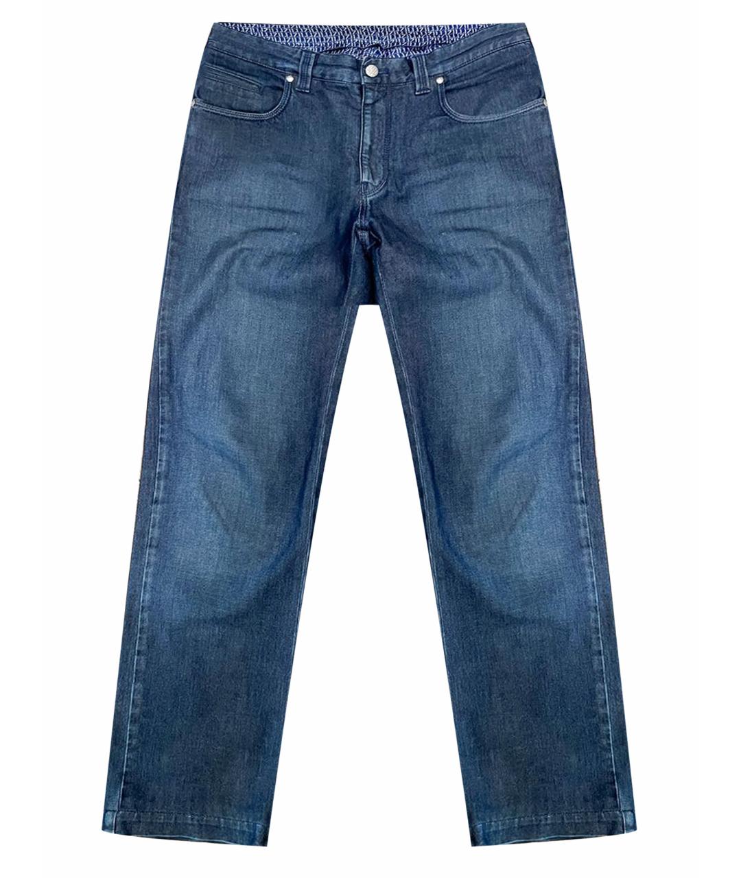 ZILLI Синие хлопковые джинсы, фото 1