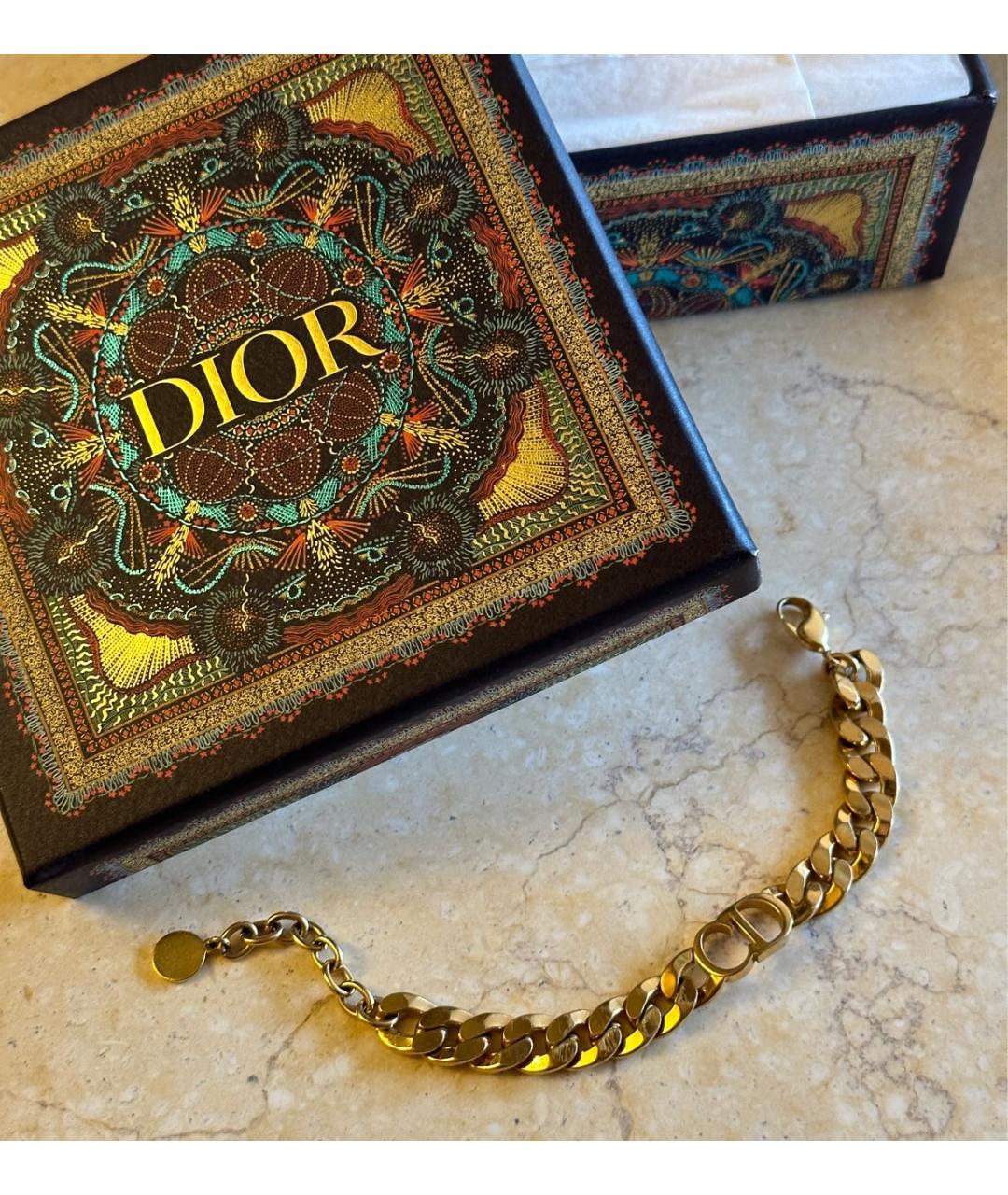 CHRISTIAN DIOR PRE-OWNED Золотой позолоченный браслет, фото 4