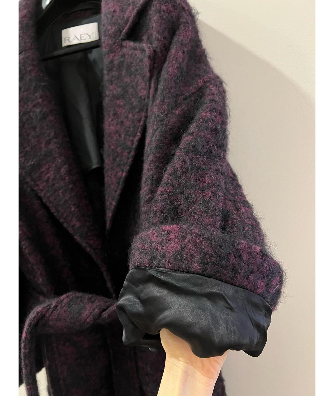 RAEY Бордовое шерстяное пальто, фото 7